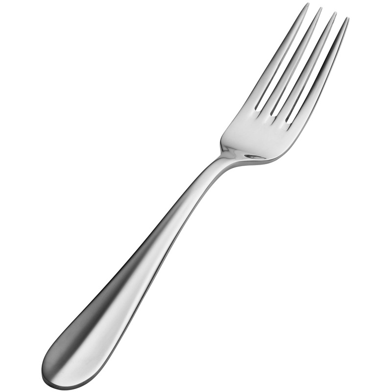 Bon Chef SBS105 Monroe 7 1/2″ 18/0 Extra Heavy Weight Bonsteel Regular Dinner Fork – 12/Pack