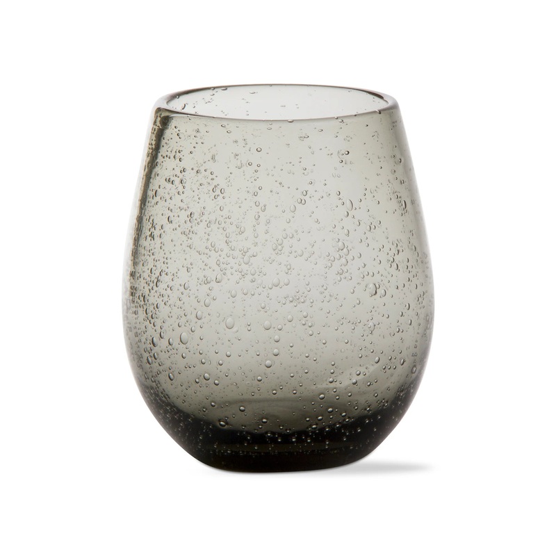 Bubble Glass Stemless Wine – Smoke