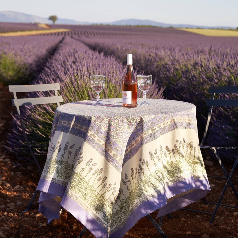 Couleur Nature Lavender Purple French Tablecloths
