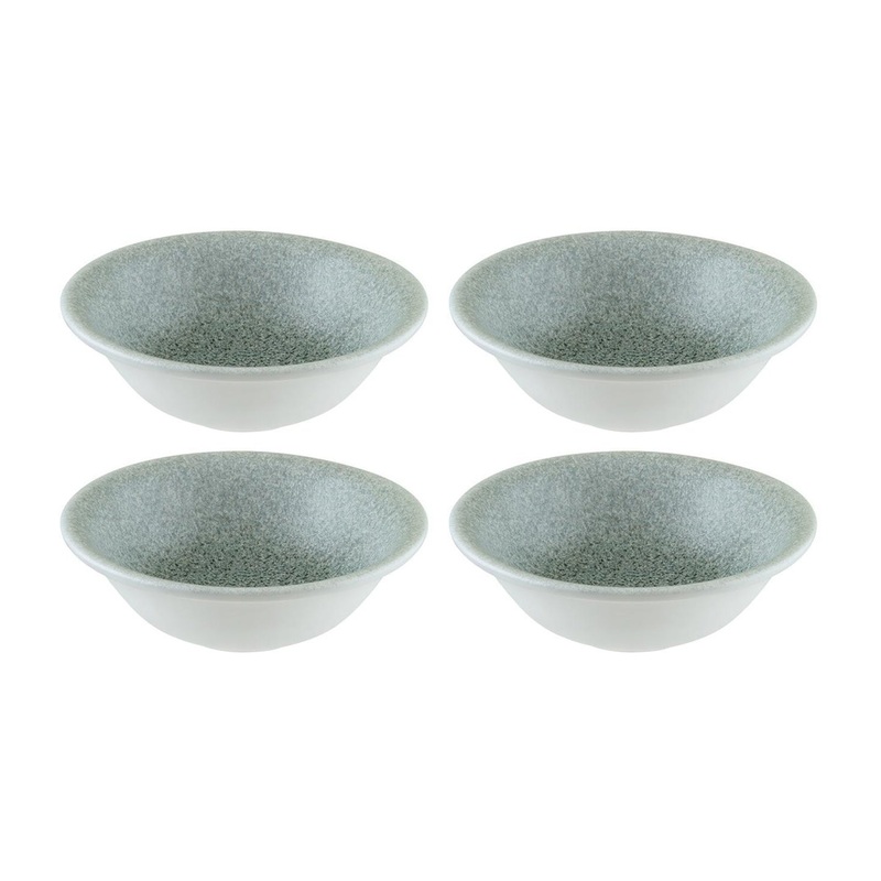 Luca Ocean Matte dia.6.25″ h:2″ 13 oz. Round Blue Porcelain Bowl (Set of 4)
