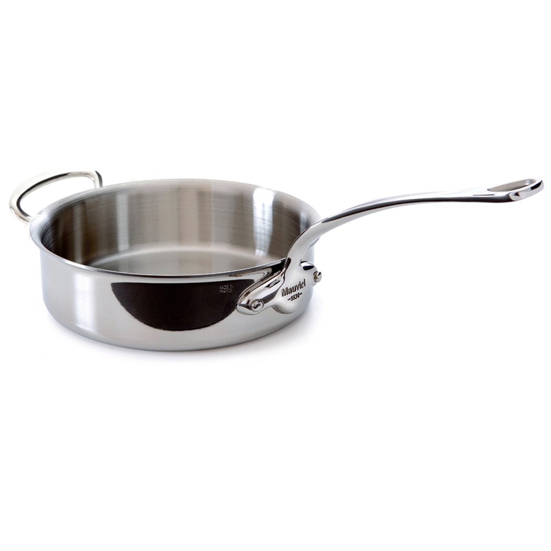 Mauviel M’Cook 3.2 qt. Stainless Steel Saute Pan With Helper Handle