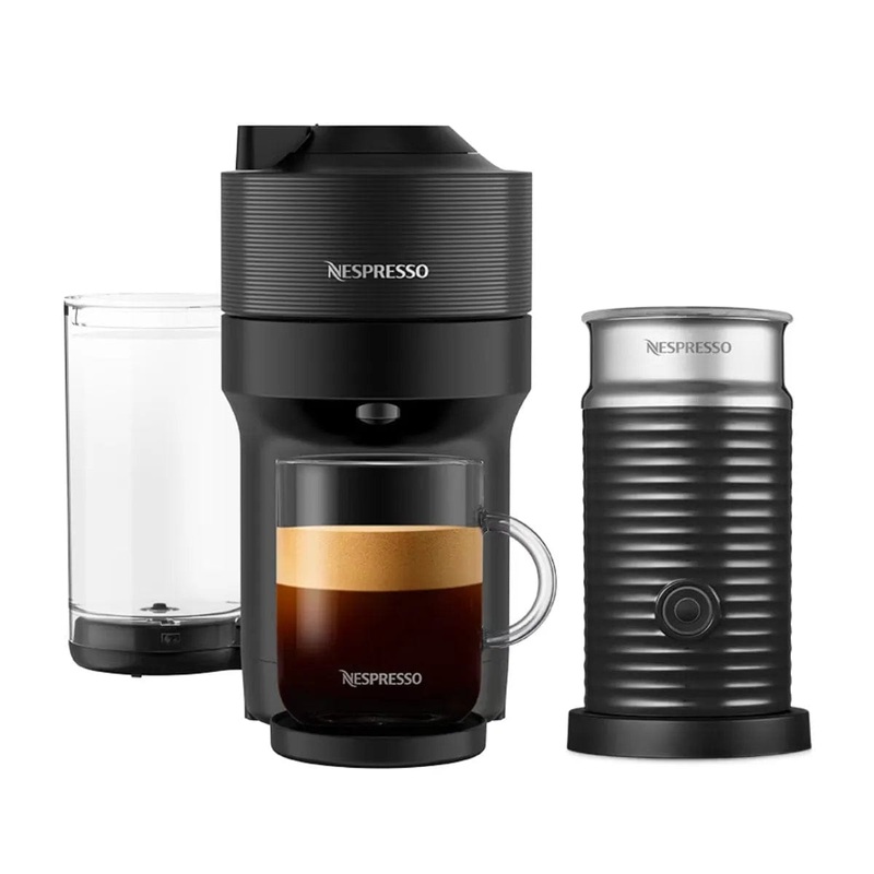 Nespresso Vertuo Pop+ Coffee and Espresso Machine with Aeroccino by De’Longhi ENV92BAE (Liquorice Black)