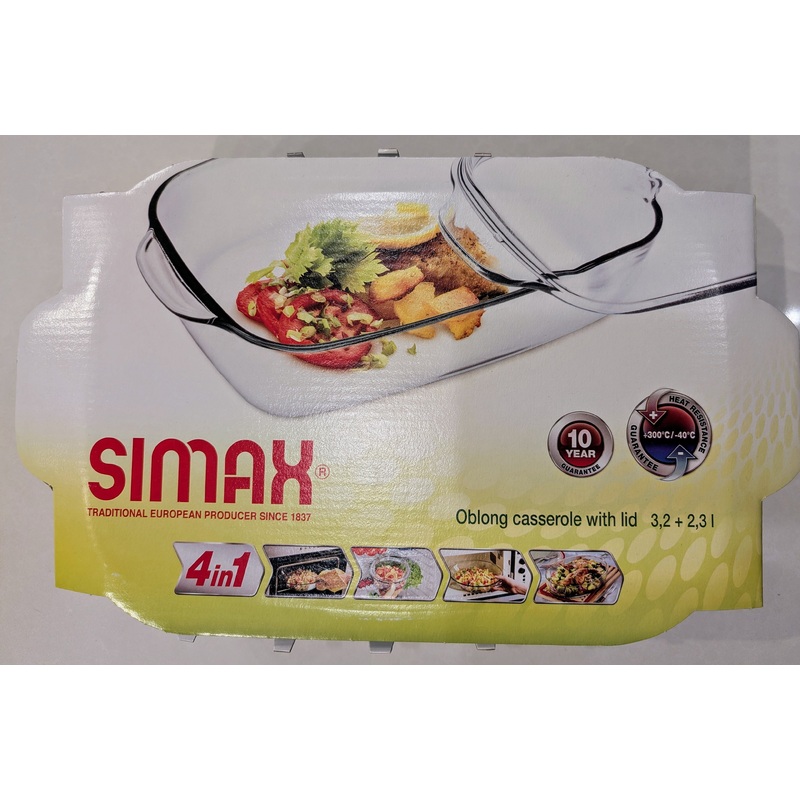 Simax – Rectangular Roaster W/Lid 3.3Qt