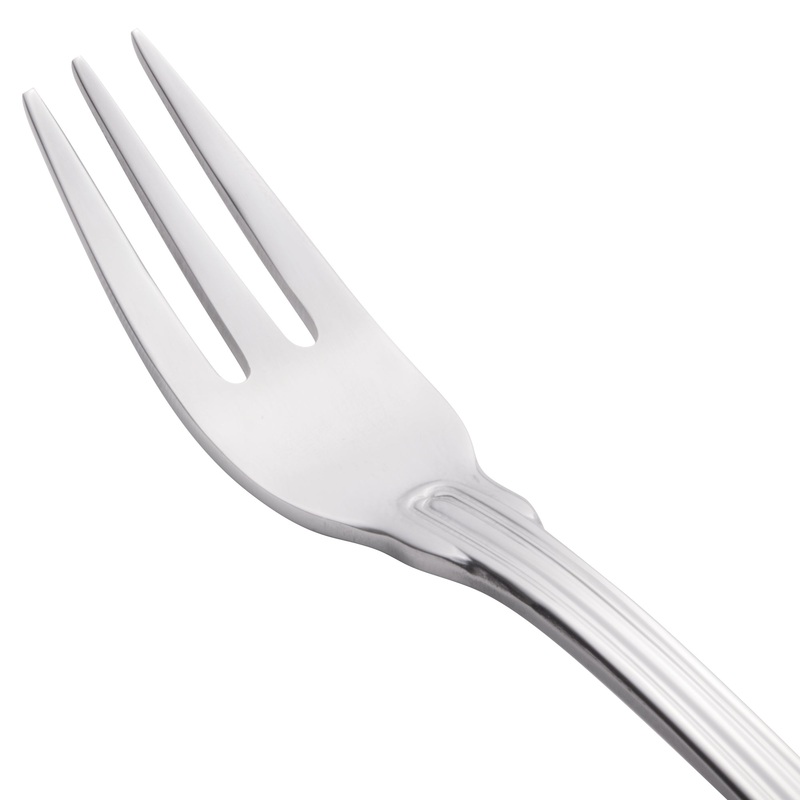 World Tableware 244 029 Kings 7 1/4″ 18/0 Stainless Steel Heavy Weight Cocktail Fork – 12/Pack
