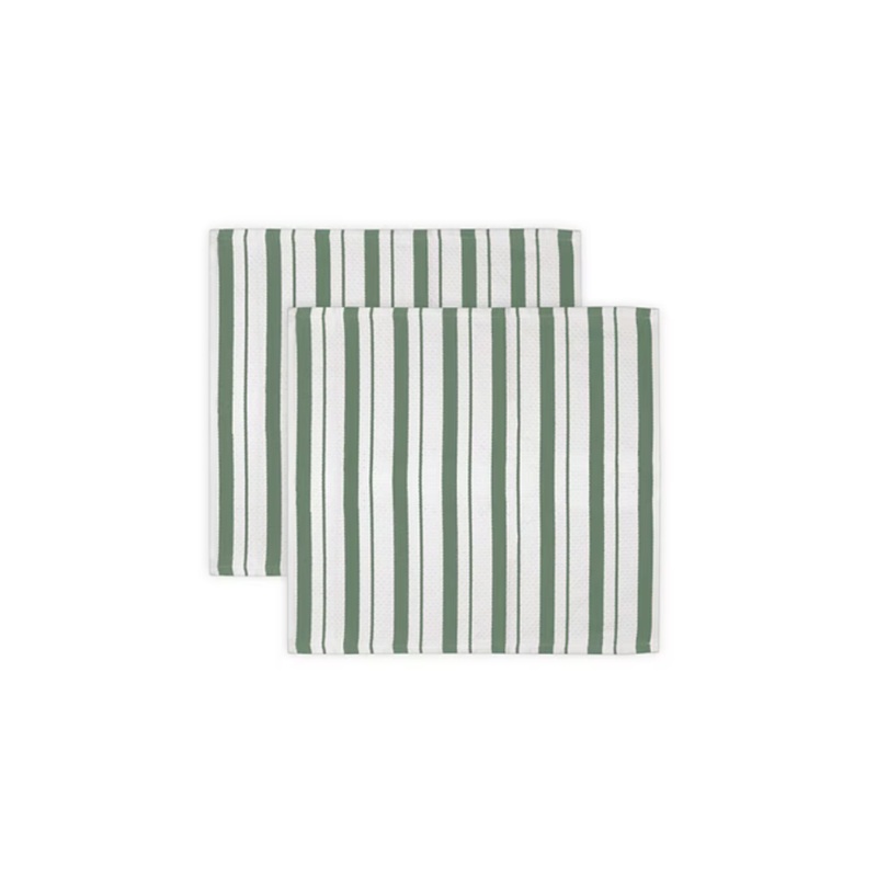 Basket Weave Cloth (Set of 2) – Hedge Green