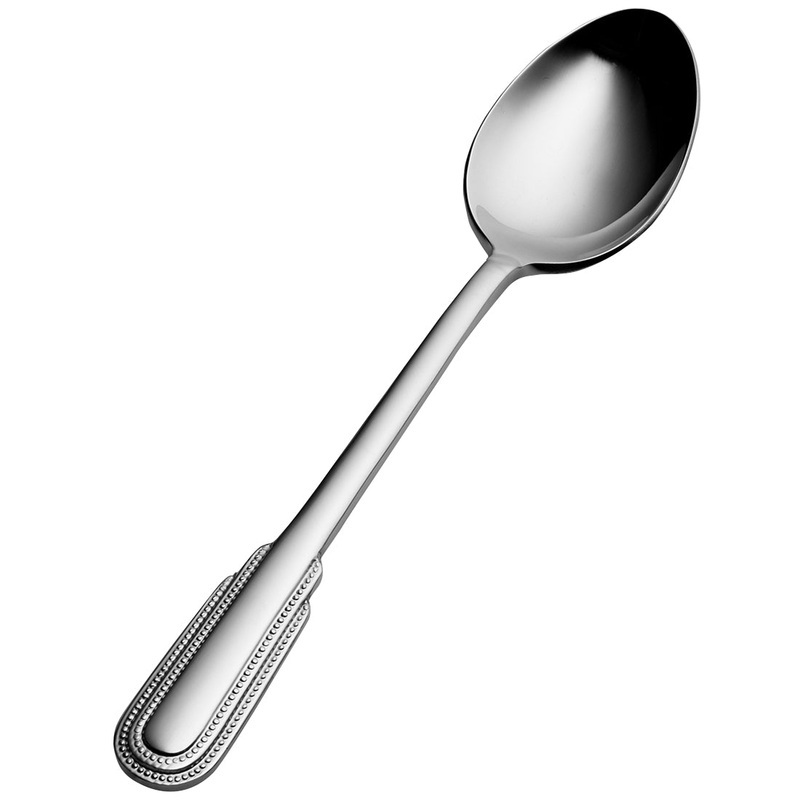 Bon Chef S2400 Empire 6 1/4″ 18/10 Stainless Steel Teaspoon – 12/Pack