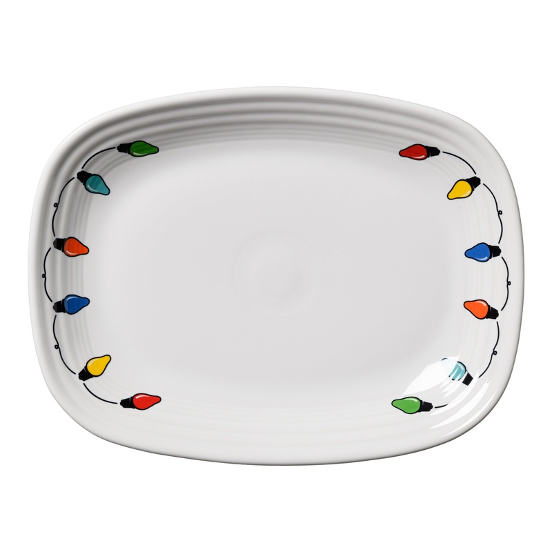 Fiesta Lights 12 Inch Large Rectangular Platter