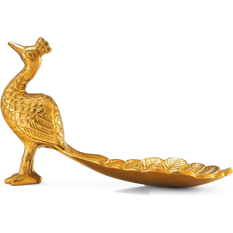 Gold Peacock Candy/Nut Dish