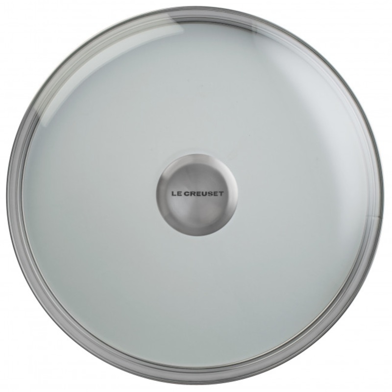Le Creuset Glass Lid w/ Stainless Steel Knob – 10″