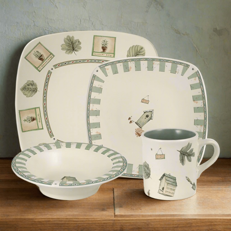 Naturewood Square Dinnerware Set