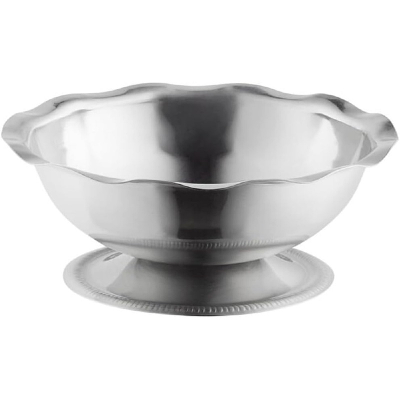 Stainless Steel Footed Sherbet Dish Mirror Finished Set of 2- Ice Cream Cups Dessert Bowls Perfect for Dessert Sundae Ice Cream Fruit