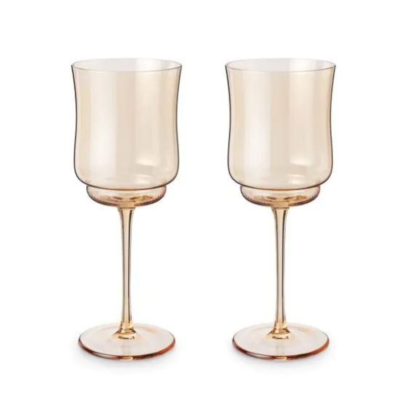 Tulip Stemmed Wine Glasses – 2 Pc Set
