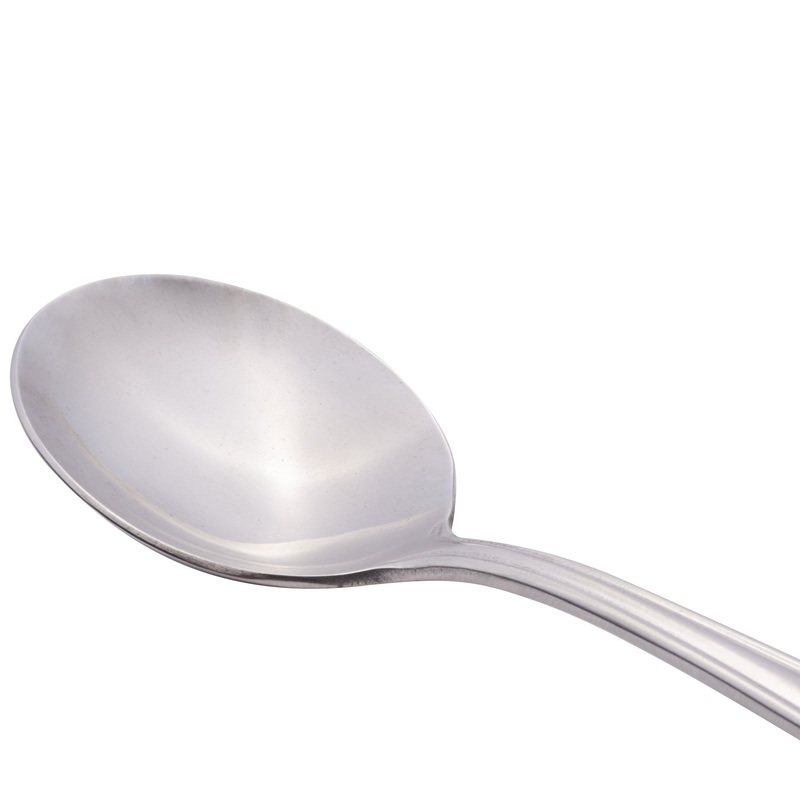 World Tableware 129 016 Reflections 6 3/8″ 18/0 Stainless Steel Heavy Weight Bouillon Spoon – 12/Pack