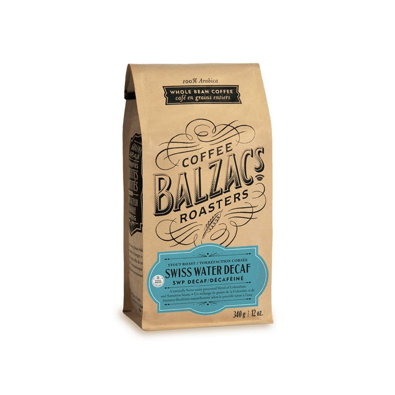 Balzac’s Decaf Swiss Water Process Whole Bean Coffee (0.75 lb)