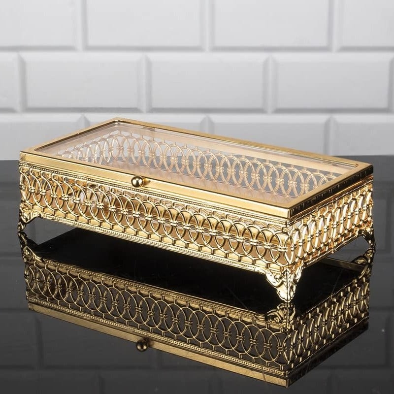 Handmade Metal Display Cases with Clear Acrylic Lid
