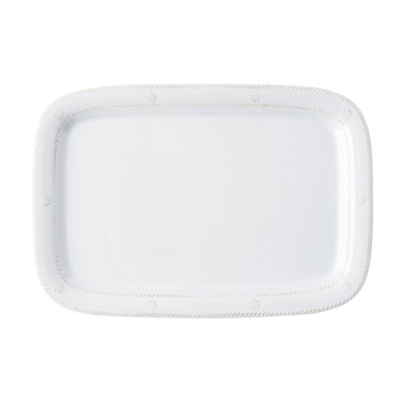 Juliska Berry & Thread Melamine 16″ Tray – Whitewash
