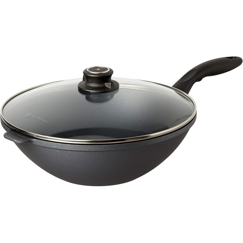 Swiss Diamond – 11.8″ Wok w/Glass Lid
