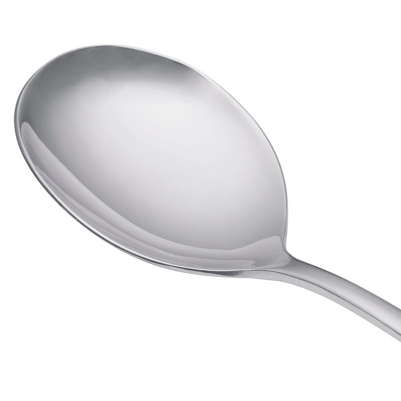 World Tableware 213 004 Baguette 7 1/4″ 18/0 Stainless Steel Heavy Weight Round Soup Spoon – 12/Pack