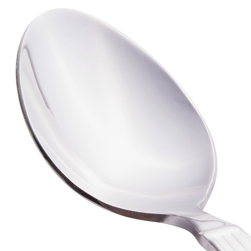 World Tableware 972 002 Gibraltar 7 1/8″ 18/0 Stainless Steel Heavy Weight Dessert Spoon – 12/Pack