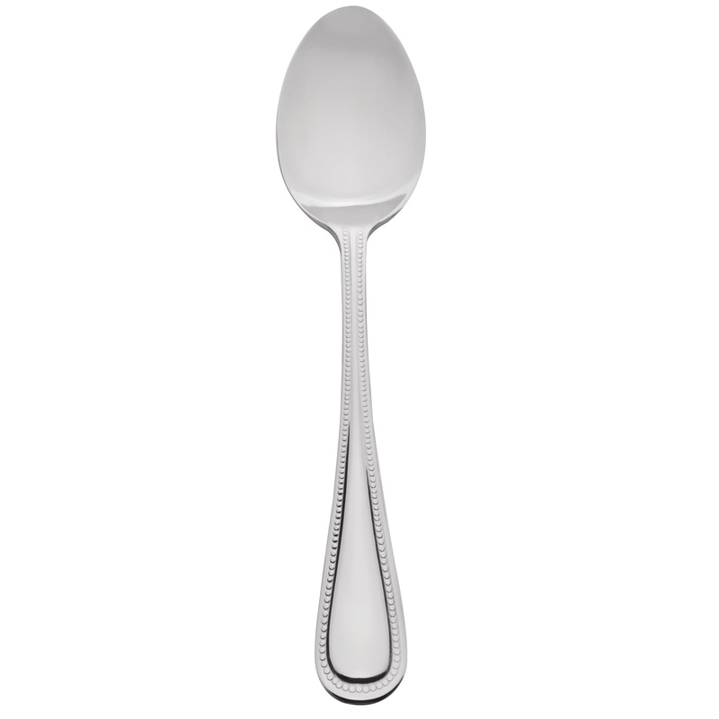 10 Strawberry Street PRL-TS Pearl 6 3/4″ 18/0 Stainless Steel Heavy Weight Teaspoon – 12/Pack