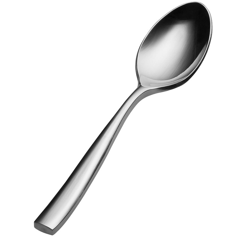 Bon Chef SBS3016 Manhattan 4 7/8″ 18/0 Extra Heavy Weight Bonsteel Demitasse Spoon – 12/Pack