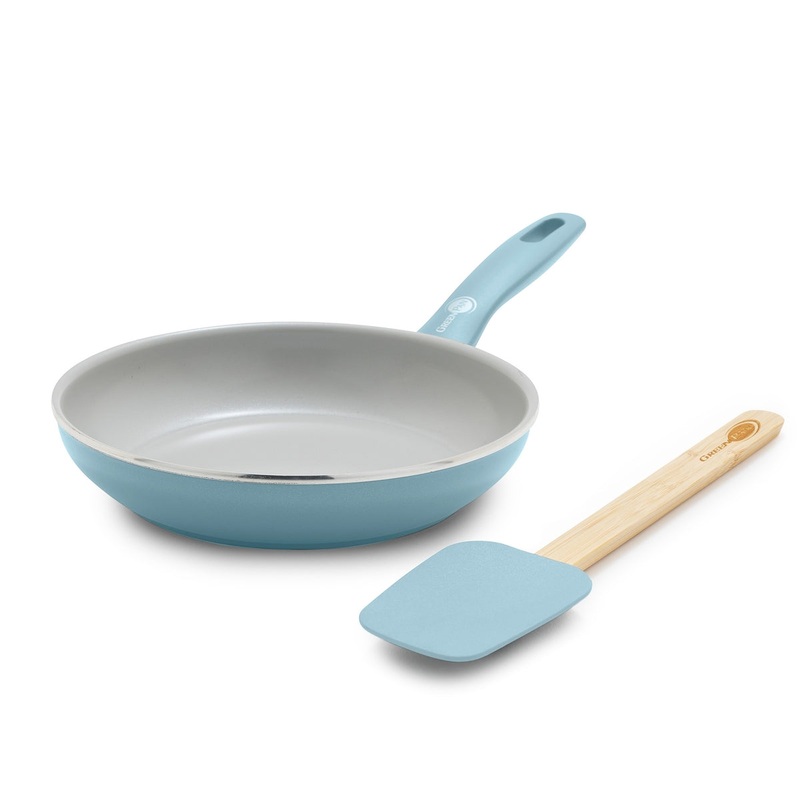 Dover Ceramic Nonstick 8″ Frypan with Spatula | Blue Haze