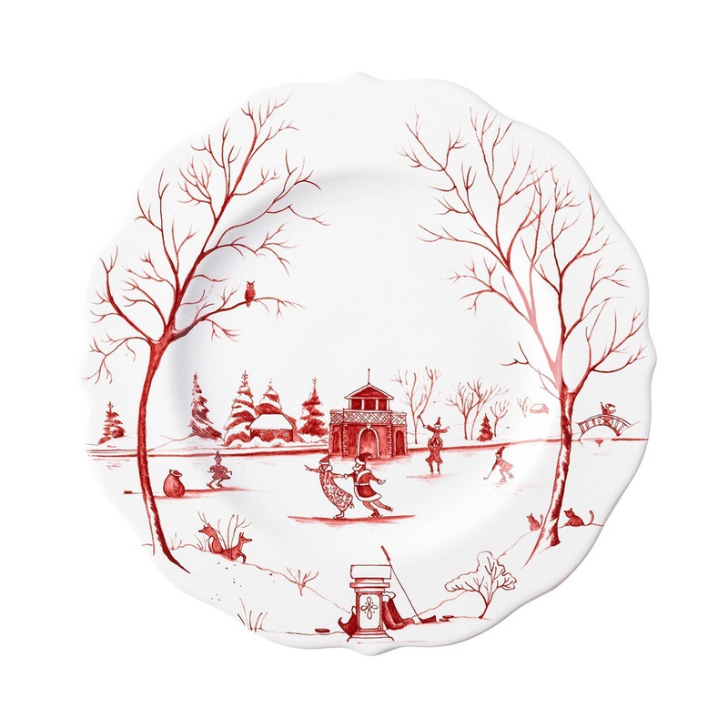 Juliska- Country Estate Winter Frolic Ruby Dessert/Salad Plate