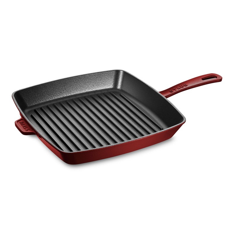 Staub 12″ Grenadine Square Grill Pan