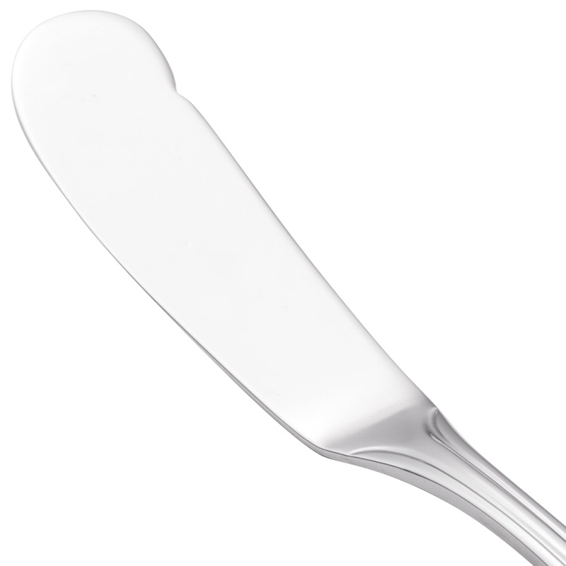Walco 7911 Balance 7″ 18/0 Stainless Steel Heavy Weight Solid Handle Butter Knife – 12/Pack