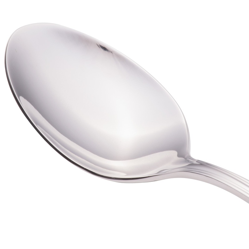 Walco 9601 Ultra 6 1/16″ 18/10 Stainless Steel Extra Heavy Weight Teaspoon – 12/Pack