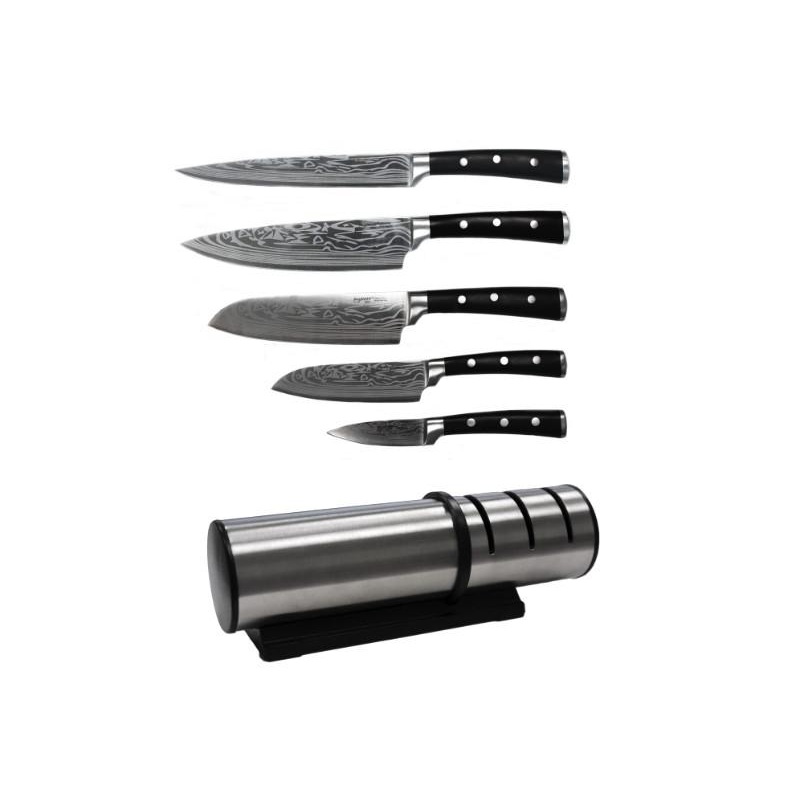 BergHOFF Antigua 7Pc Stainless Steel Cutlery Set with Wood Storage Case