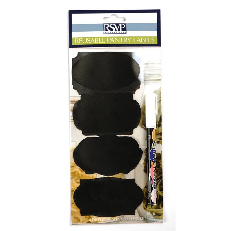 Reusable Pantry Labels, Set of 24