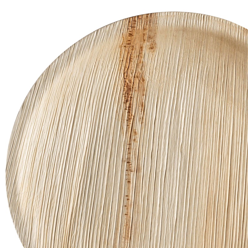 Round Palm Leaf Eco Friendly Disposable Buffet Plates (9″)