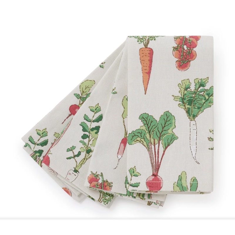 Sophie Allport Garden Vegetables Napkins (Set of 4)