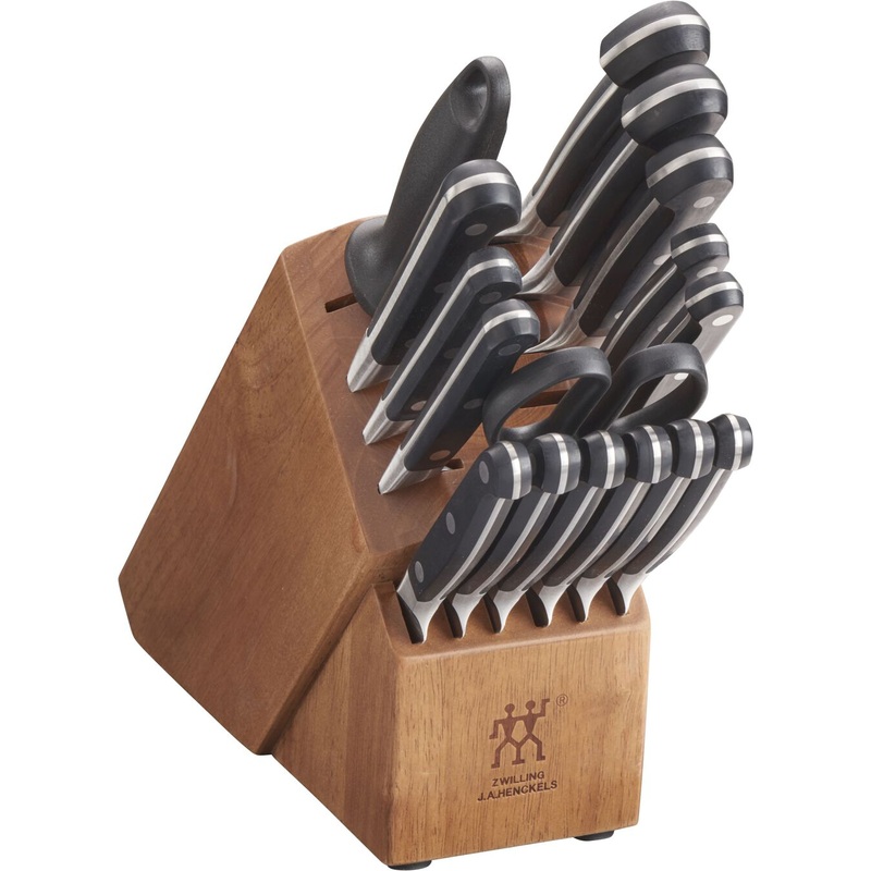 Zwilling Pro Stainless Steel 17-Piece Knife Block Set
