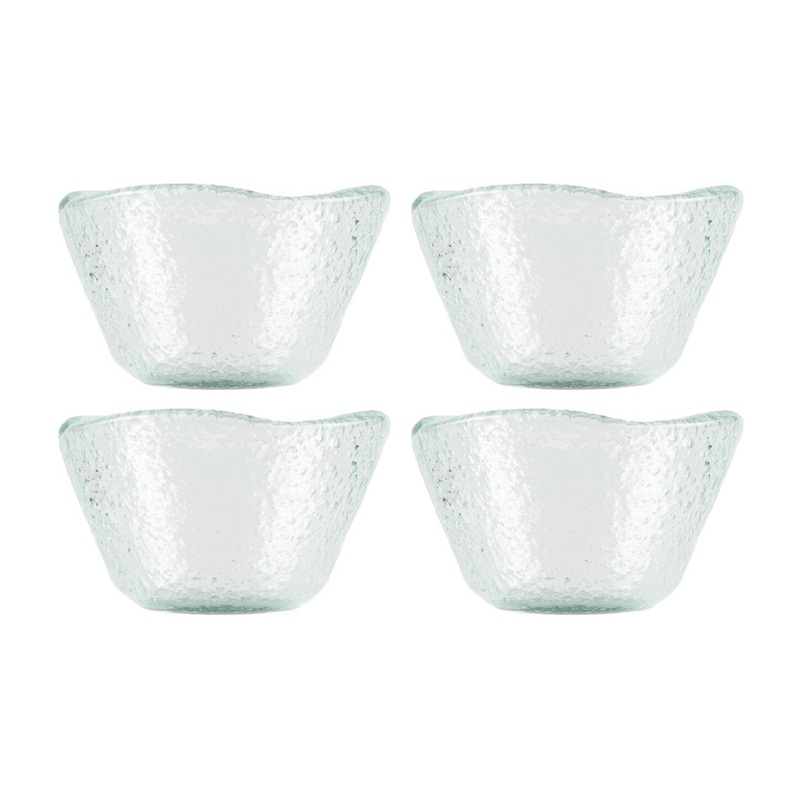 Glass Dinnerware dia.3.25″ h:2″ 4 oz. Round Clear Glass Ramekin (Set of 4)