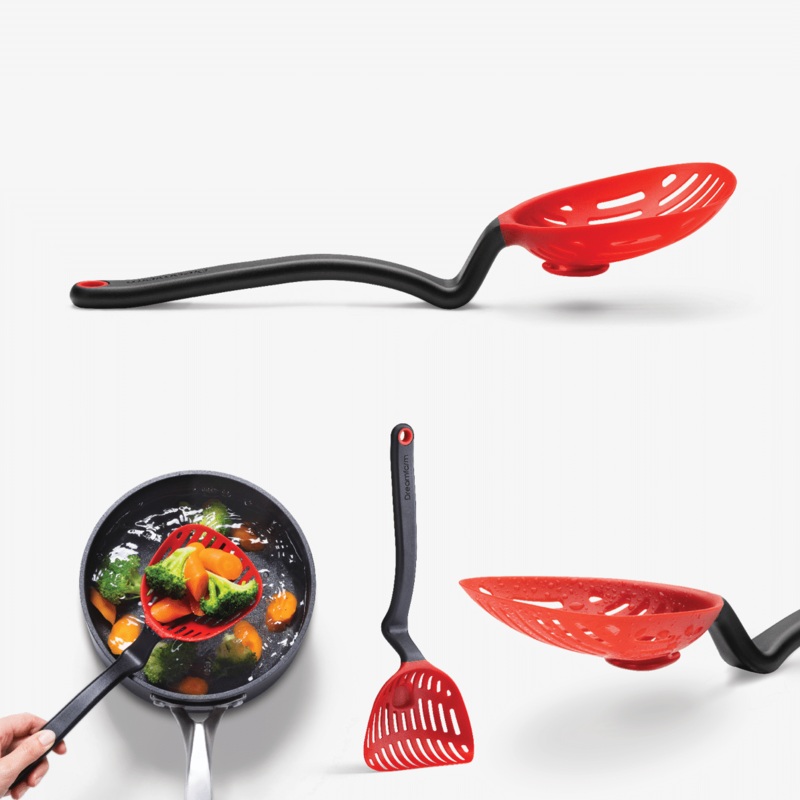 Lestrain Straining Spoon – Red