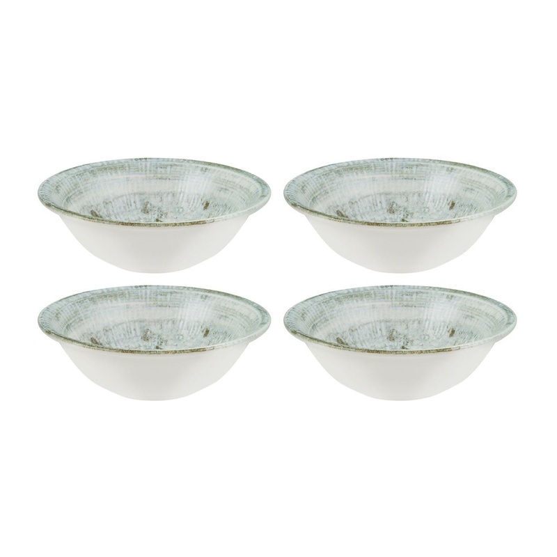 Odette dia.6.25″ h:2″ 13 oz. Round Decorated Porcelain Bowl (Set of 4)