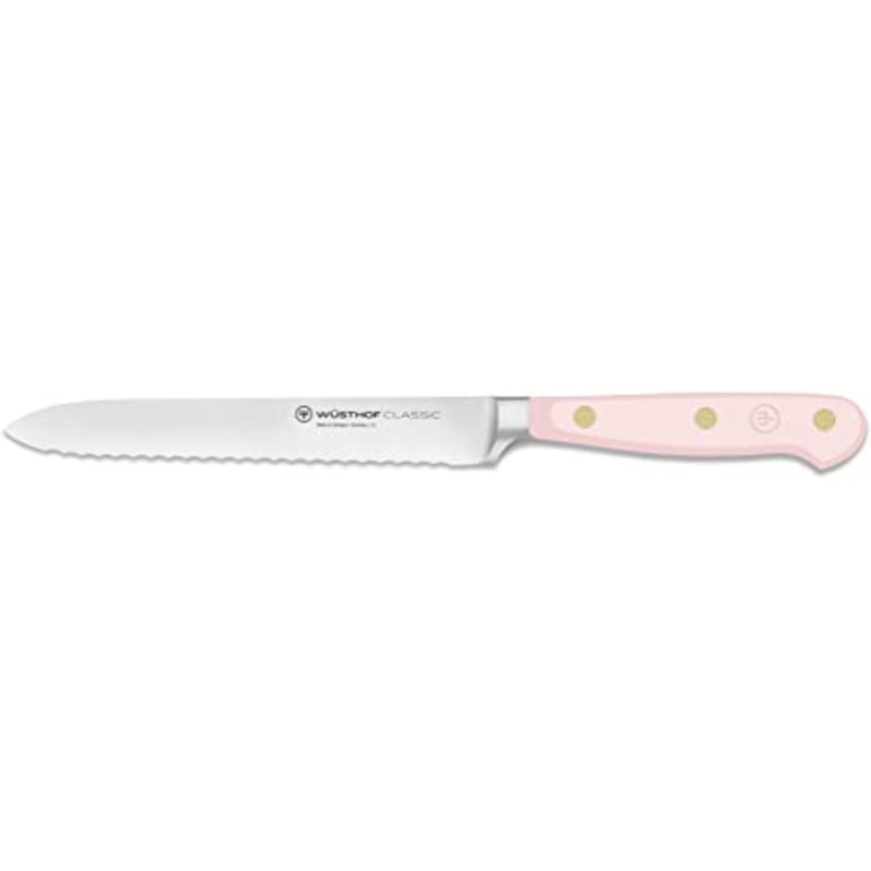 Wusthof Classic Pink Himalayan Salt – 5″ Serrated Utility Knife