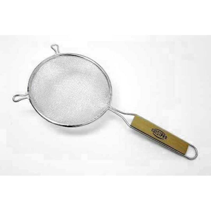 5 1/2in Wooden Handle Strainer