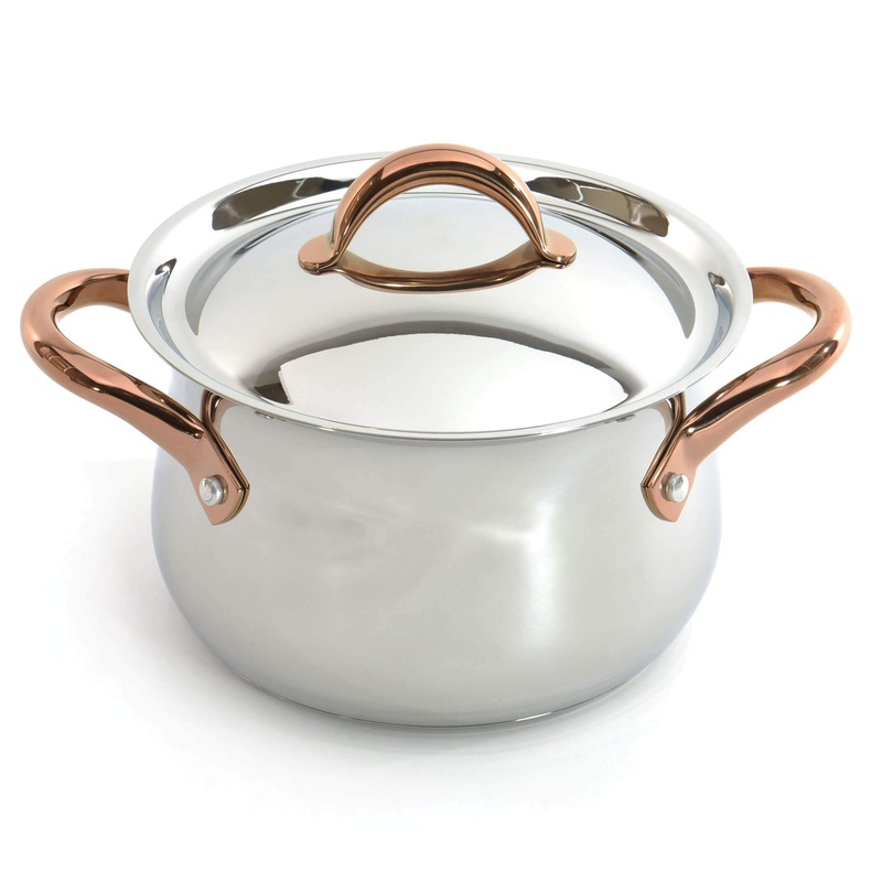 BergHOFF Ouro Gold 18/10 Stainless Steel 9.5″ Stockpot with SS Lid