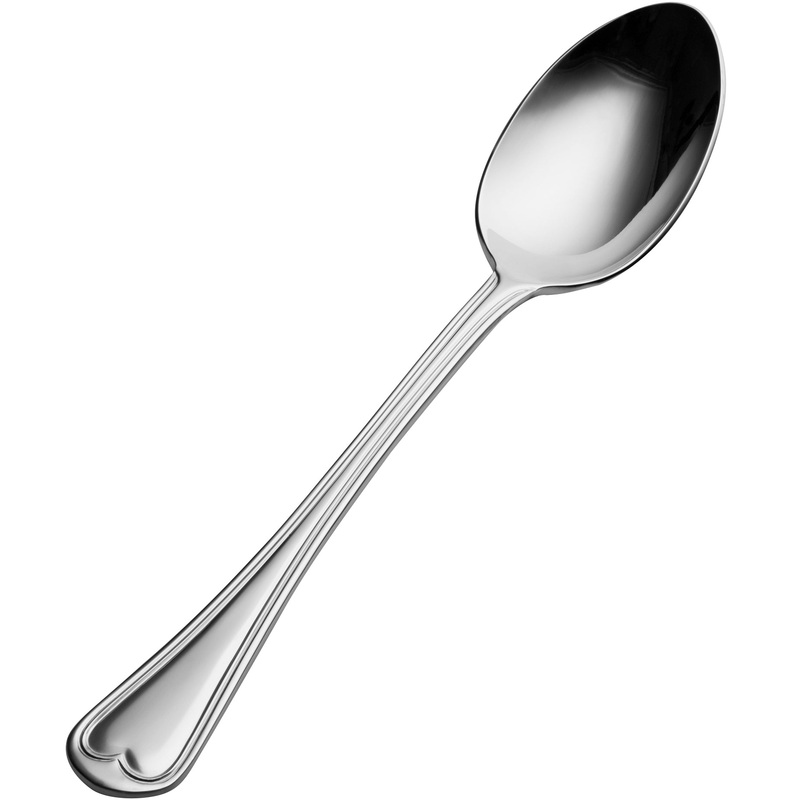 Bon Chef S604 Victoria 9 1/4″ 18/10 Stainless Steel Tablespoon / Serving Spoon – 12/Pack