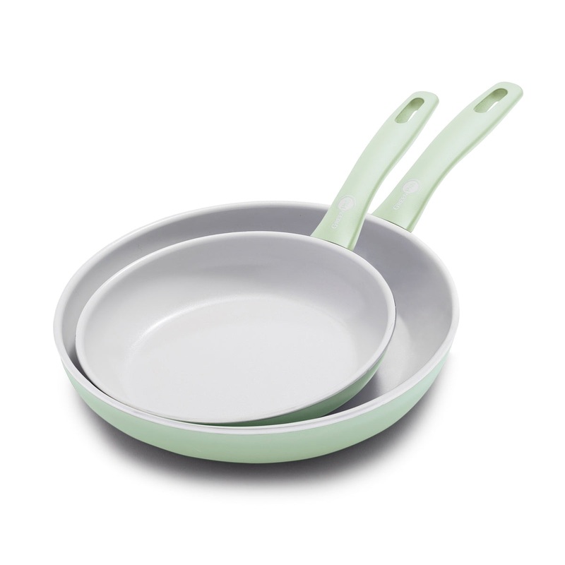 Dover Ceramic Nonstick 8″ and 10″ Frypan Set | Pastel Green