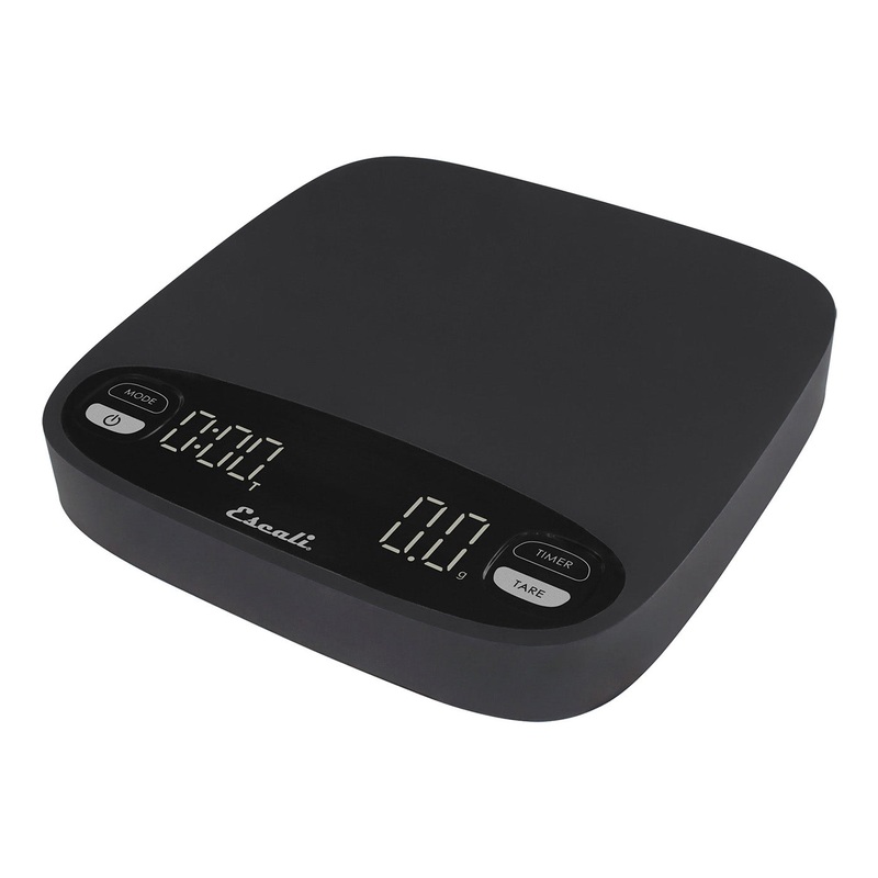 Escali Versi Coffee Scale with Timer, 6.6 lb Capacity, Black