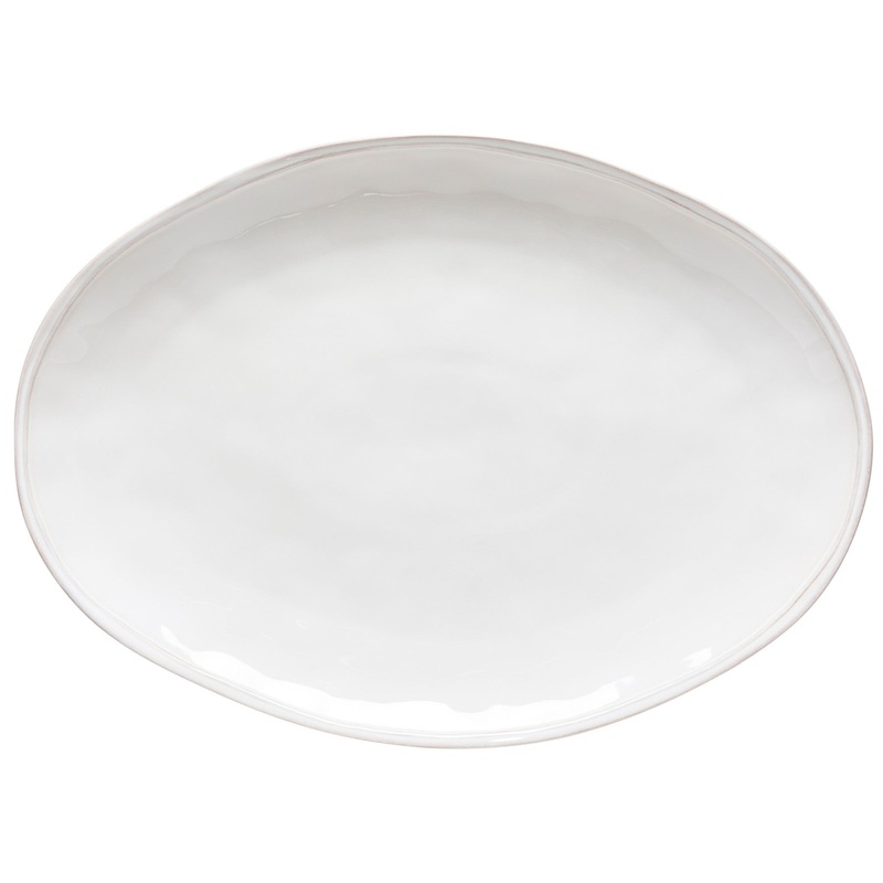 Fontana Large Oval Platter 50 – Cloud White