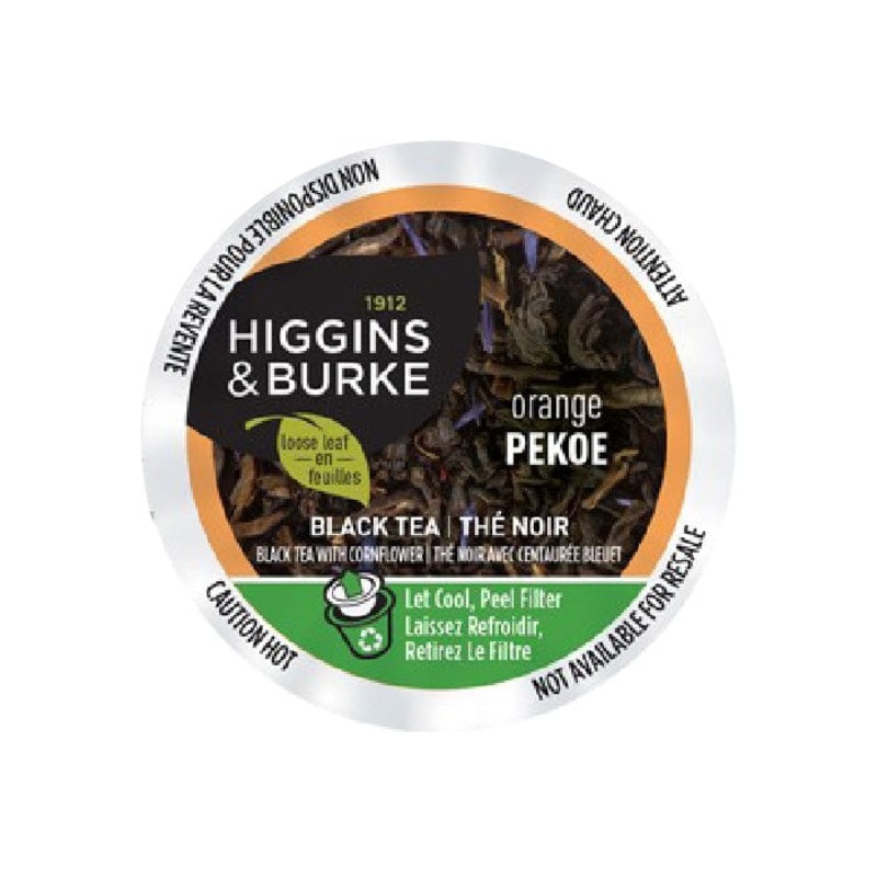 Higgins & Burke Orange Pekoe Single Serve Pods (Case of 96)
