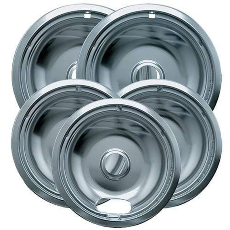 Range Kleen Plated Drip Pans Style A (Set of 5)