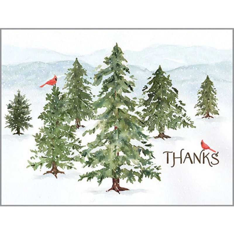 Thank you card – Winter Forest