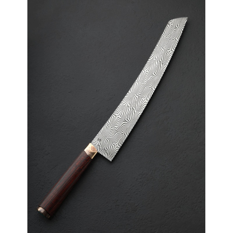 Turquoise Shibuichi Bread Knife 302mm