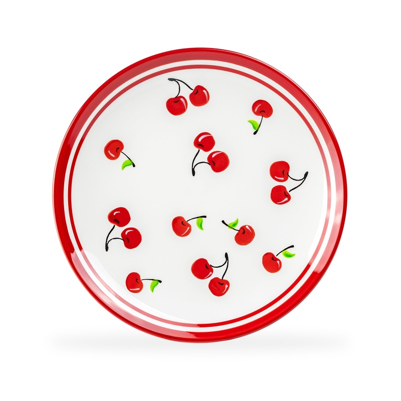 10.5″ Red Cherry Plate